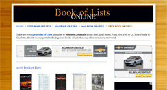 Desktop Screenshot of bookoflistsonline.com